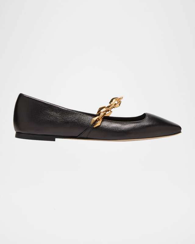 Diamond Tilda Chain Ballerina Flats